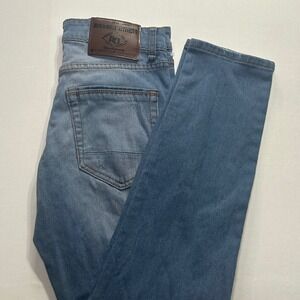 Amongst Others American Legacy Mens Light Wash Slim Tapered Blue Denim Jeans 27"
